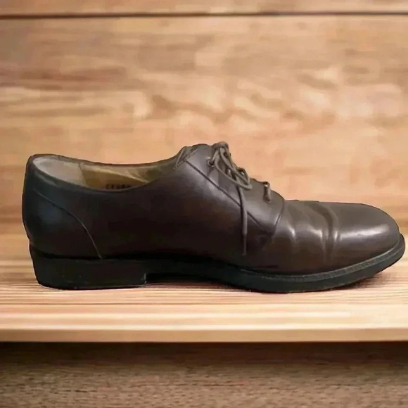 Cole Haan Bragano Shoes 9.5D Vintage Brown Leather Oxfords Made in Italy. main image 4